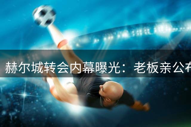 赫尔城转会内幕曝光：老板亲公布14笔潜在交易进展